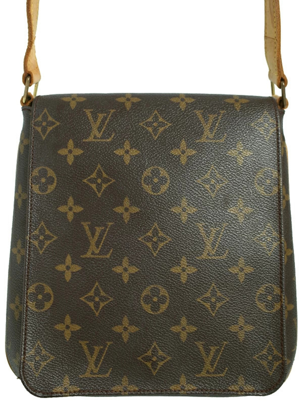 Louis Vuitton Monogram Musette Salsa Long Shoulder Bag Canvas Leather Brown
